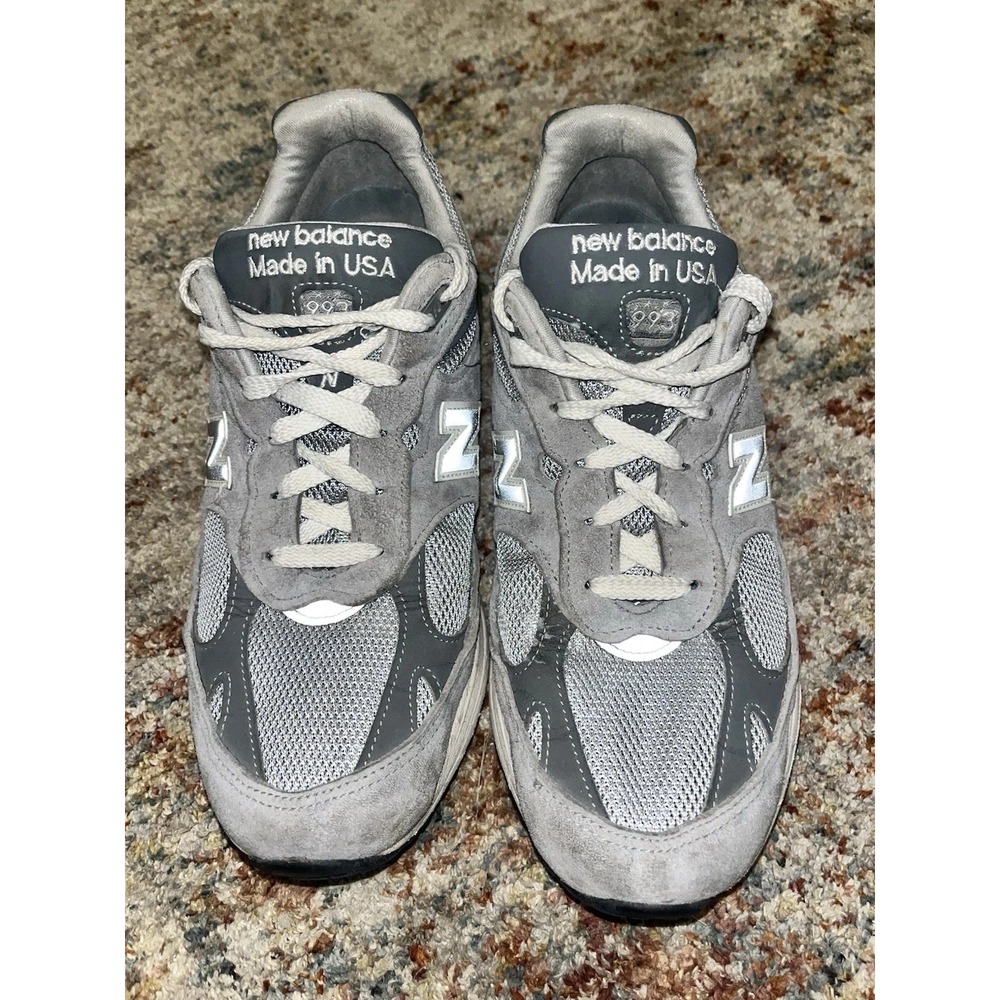 New Balance 993 Core Grey White Suede MR993GL Women's Shoes Size 9.5 D Made USA